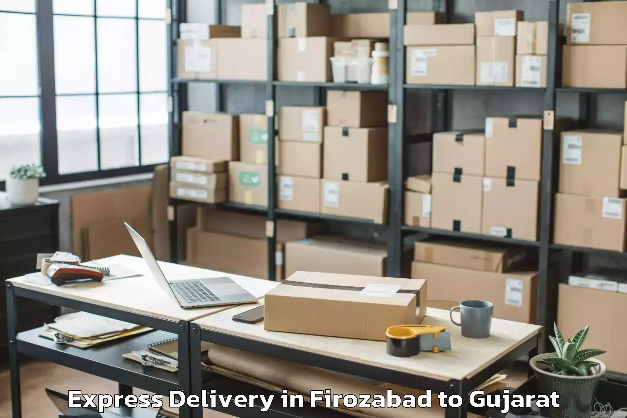 Firozabad to Ahmadabad City Express Delivery